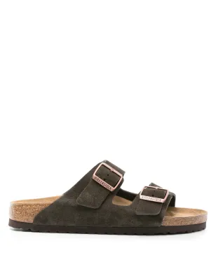 Birkenstock アリゾナ バックル付きスエードサンダル - ブラウン - サムネイル1