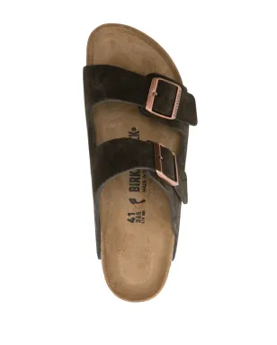 Birkenstock アリゾナ バックル付きスエードサンダル - ブラウン - サムネイル4
