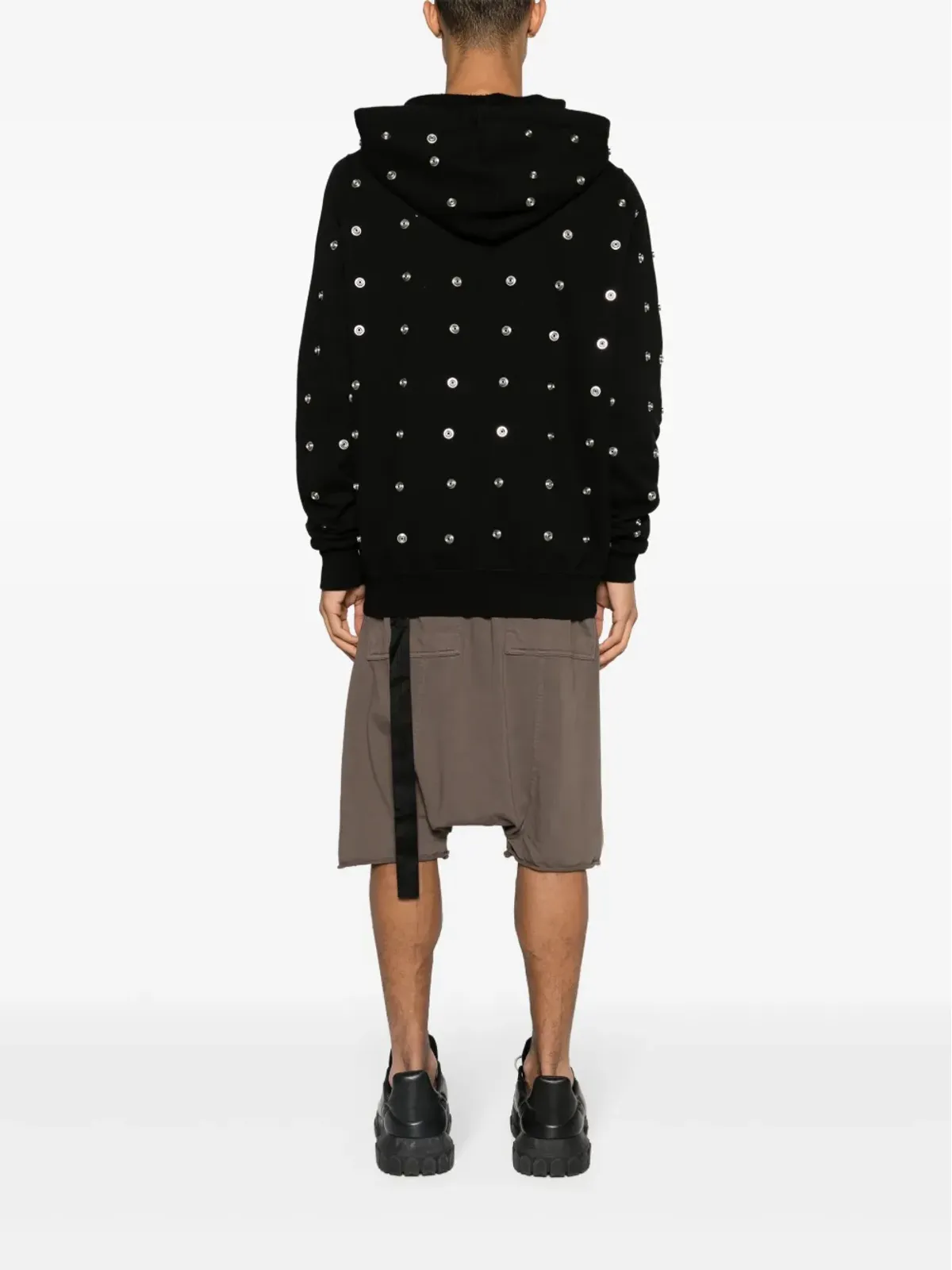 Rick Owens DRKSHDW グランベリー コットン フーディー - 画像4