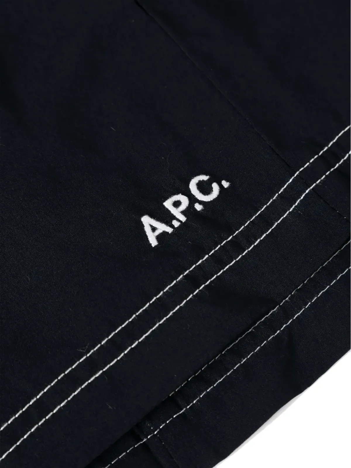 A.P.C. ロゴ刺繍 スイムショーツ - 画像3