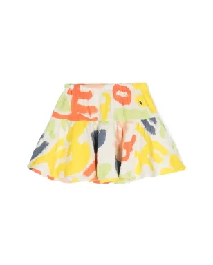 Bobo Choses カーニバル抽象プリントスカート - White - サムネイル1