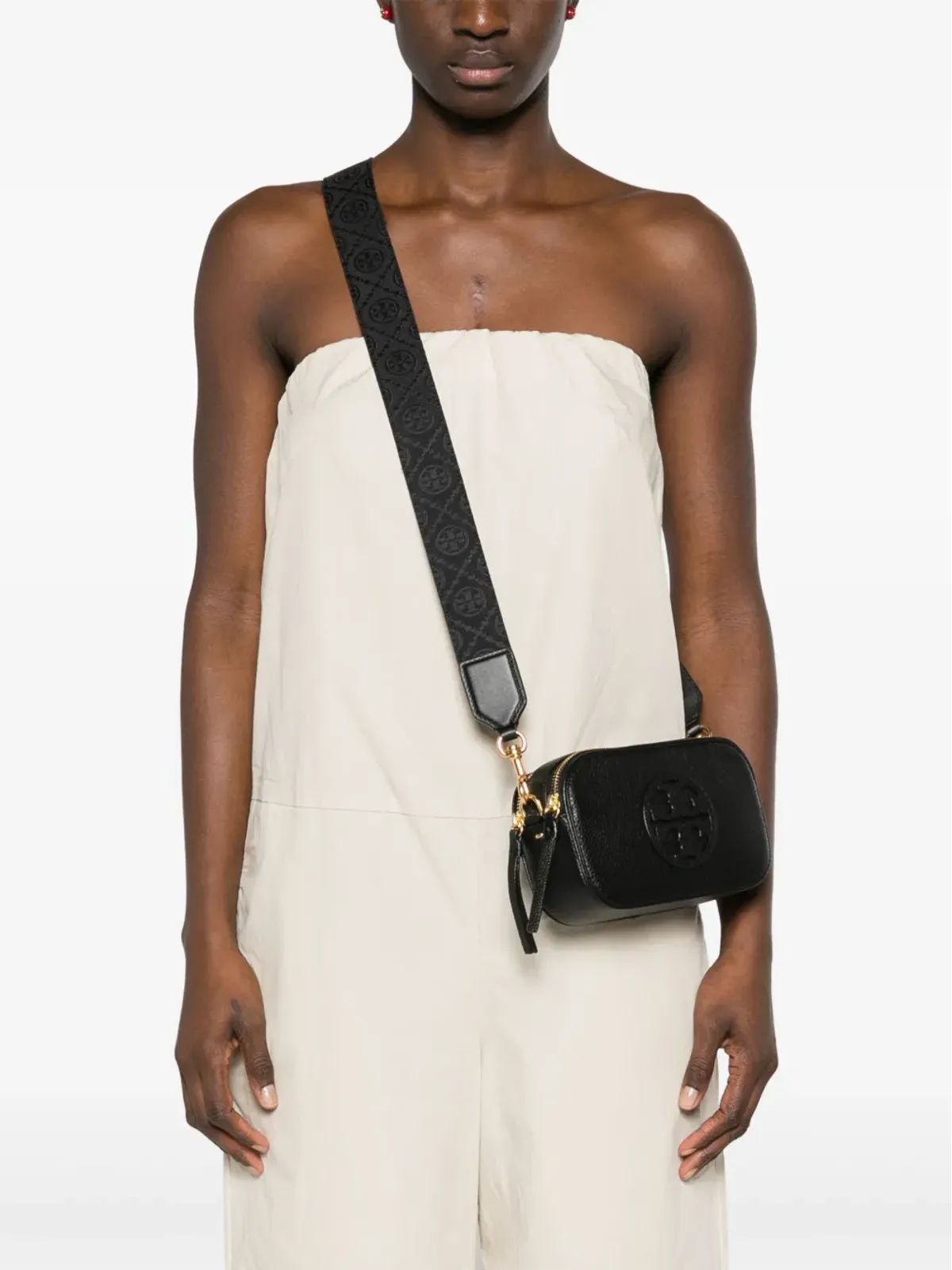 Tory Burch Miller レザー クロスボディバッグ - ブラック - 画像2