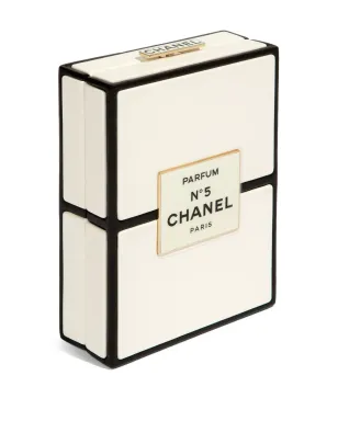 CHANEL ビンテージ 2021 Nº5 パフューム クラッチバッグ ホワイト - サムネイル3