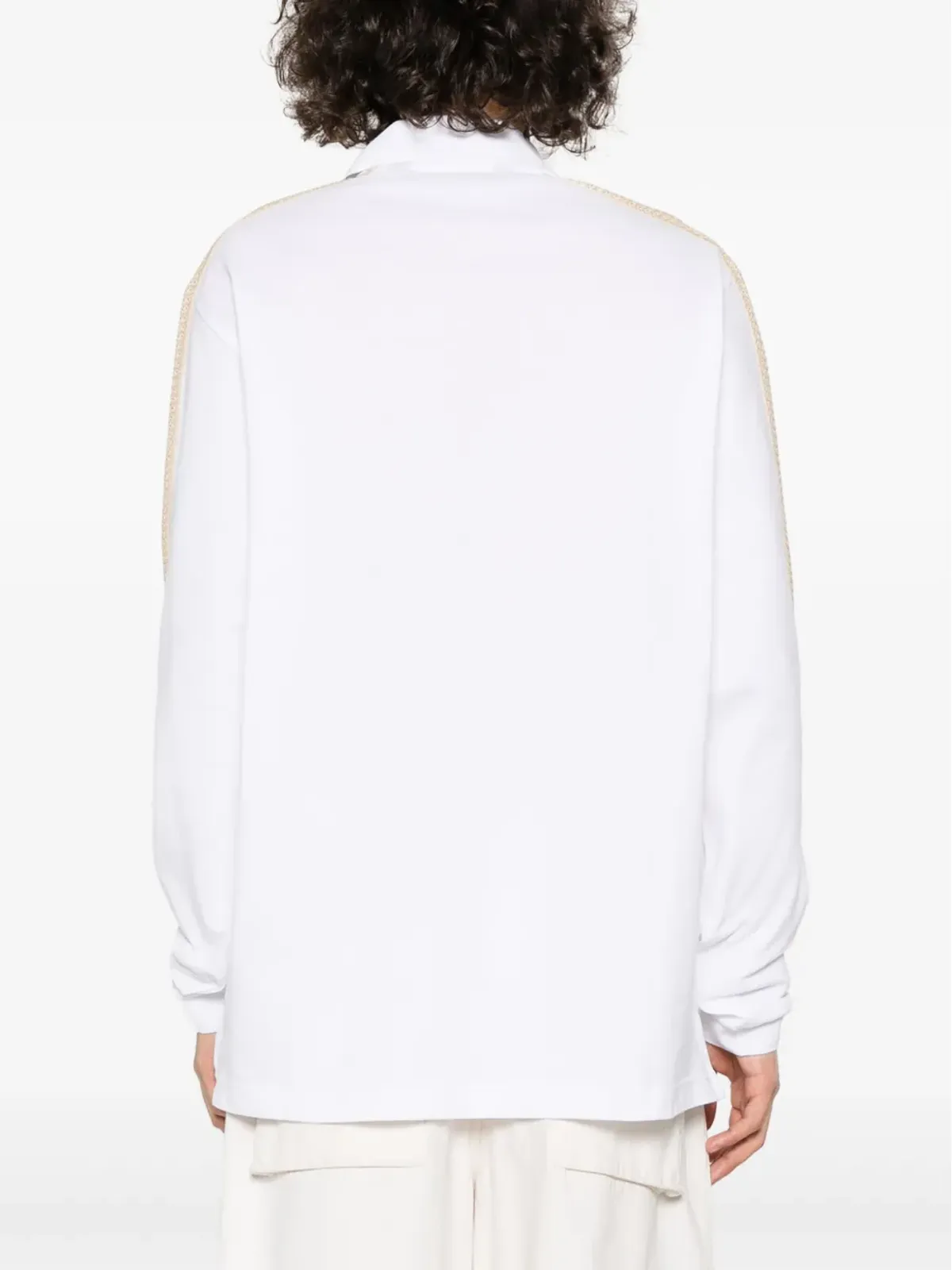 Palm Angels クロシェットトリム ポロシャツ - ホワイト - 画像4