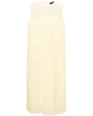 Fabiana Filippi ノースリーブ レース ミディドレス - イエロー - サムネイル1