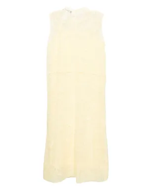 Fabiana Filippi ノースリーブ レース ミディドレス - イエロー - サムネイル2