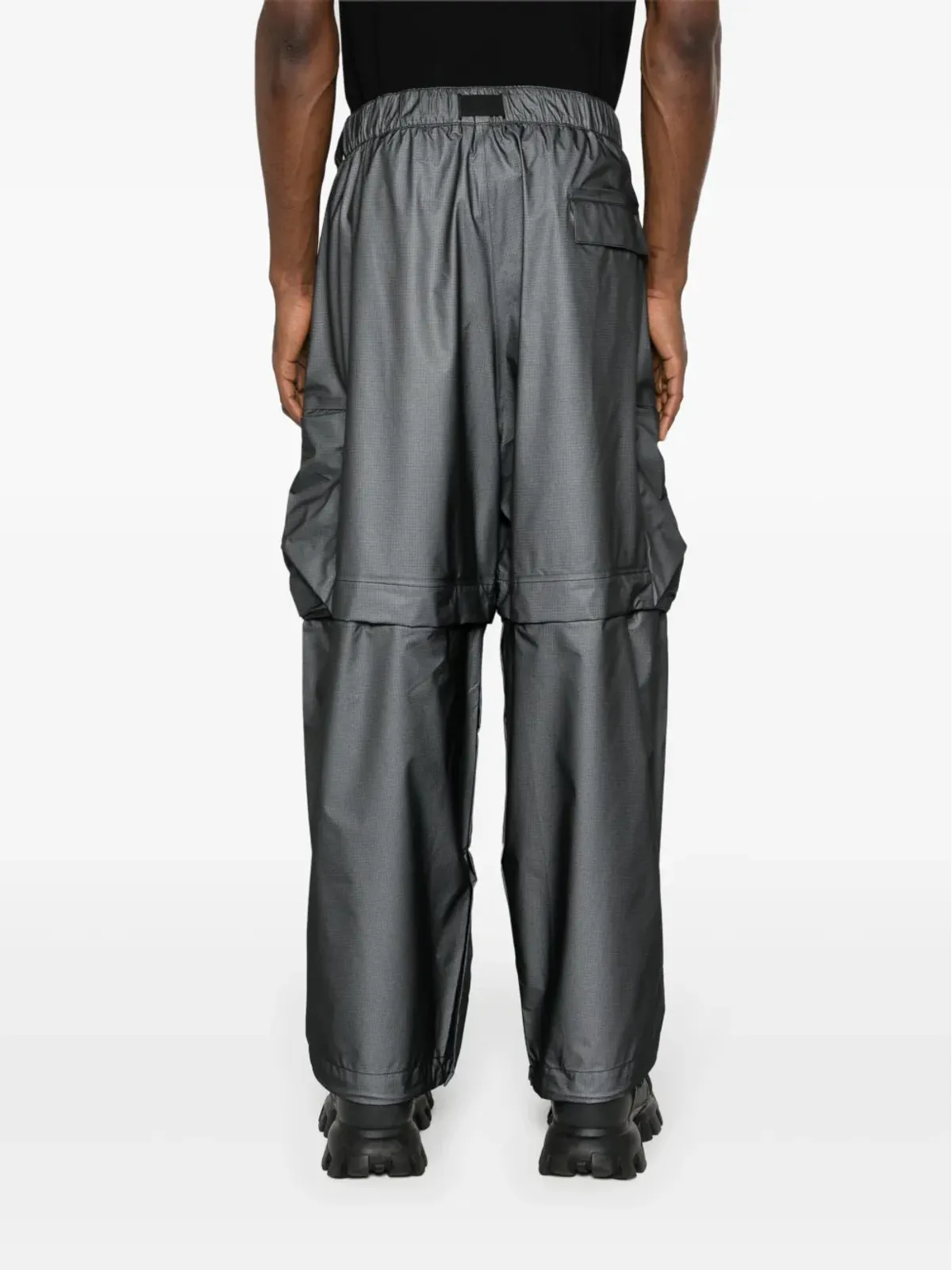 Y-3 コンバーチブル ゴアテックス カーゴパンツ ブラック - 画像4