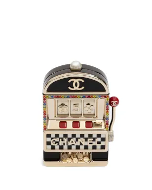 CHANEL Pre-Owned 2023 スロットマシン・カジノ クラッチバッグ - ブラック - サムネイル1