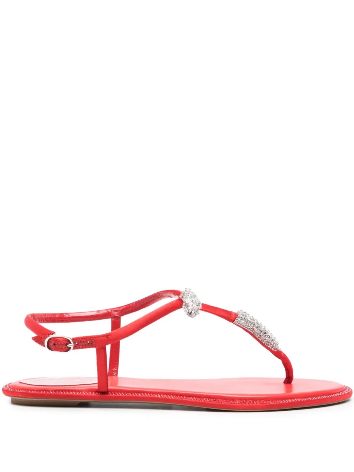 René Caovilla Katy crystal-embellished sandals - Red - 画像1