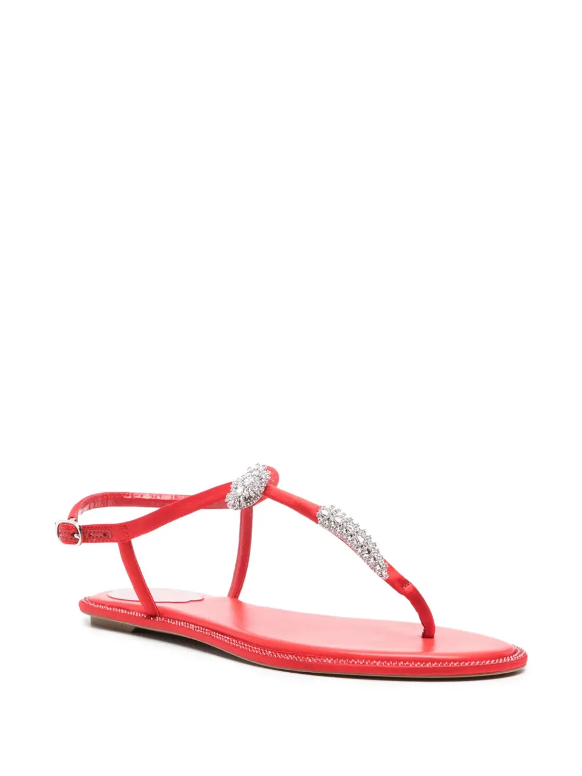 René Caovilla Katy crystal-embellished sandals - Red - 画像2