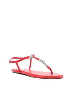 René Caovilla Katy crystal-embellished sandals - Red - サムネイル2