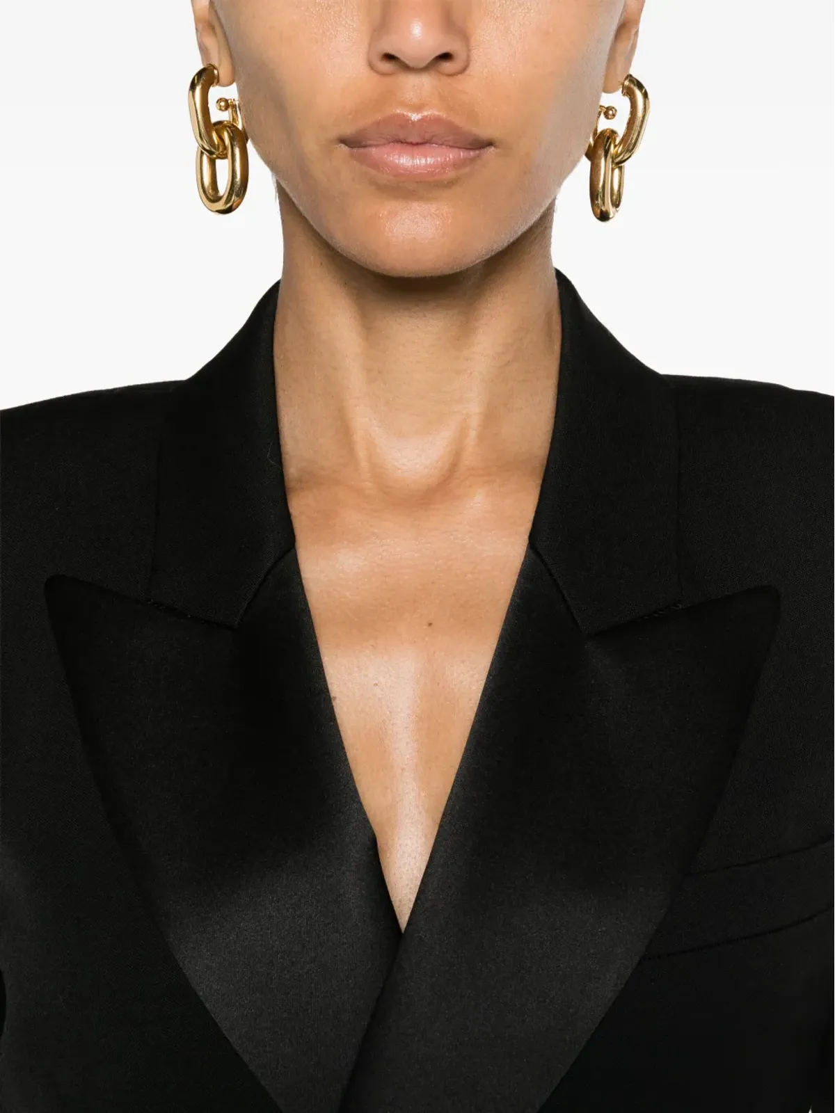 Saint Laurent ピークドラペル ダブルブレスト ブレザー - 画像5