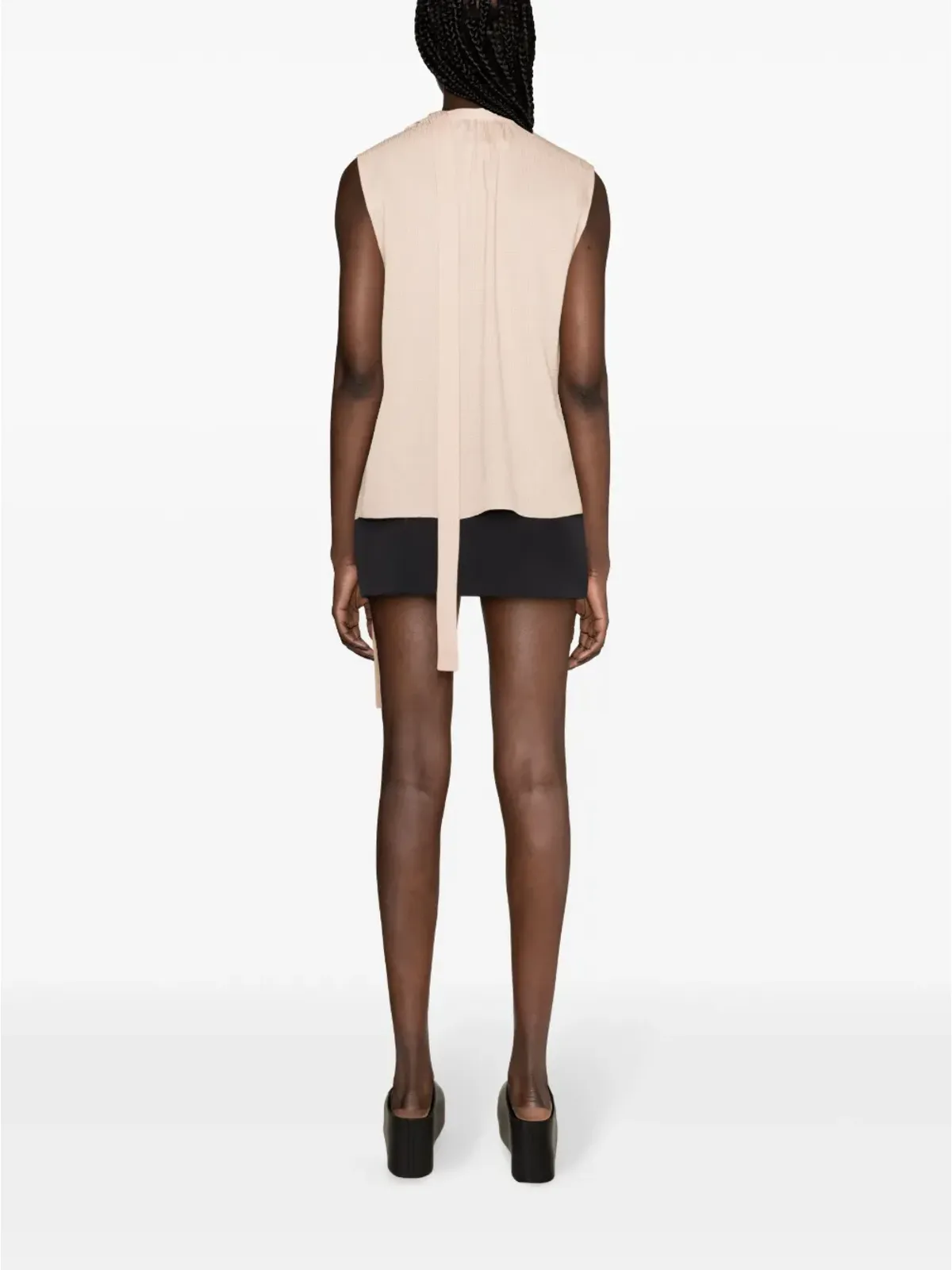 Givenchy モックネック シルク ブラウス ピンク - 画像4