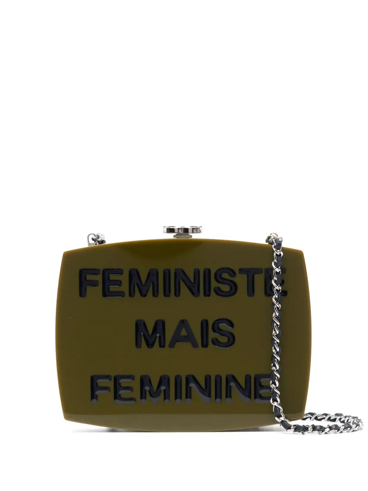 CHANEL ビンテージ Feministe Femenine クラッチバッグ - グリーン - 画像1