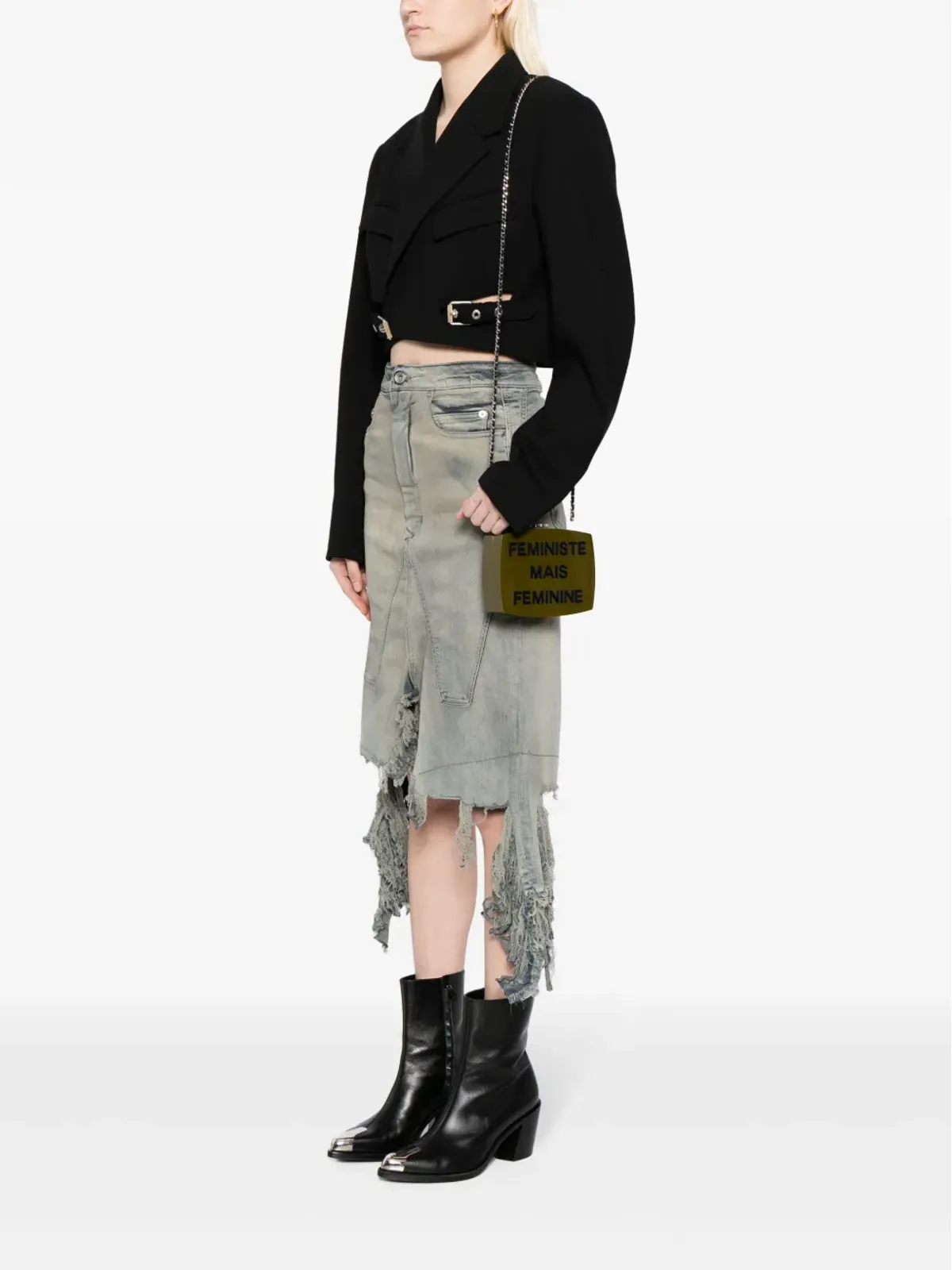 CHANEL ビンテージ Feministe Femenine クラッチバッグ - グリーン - 画像2