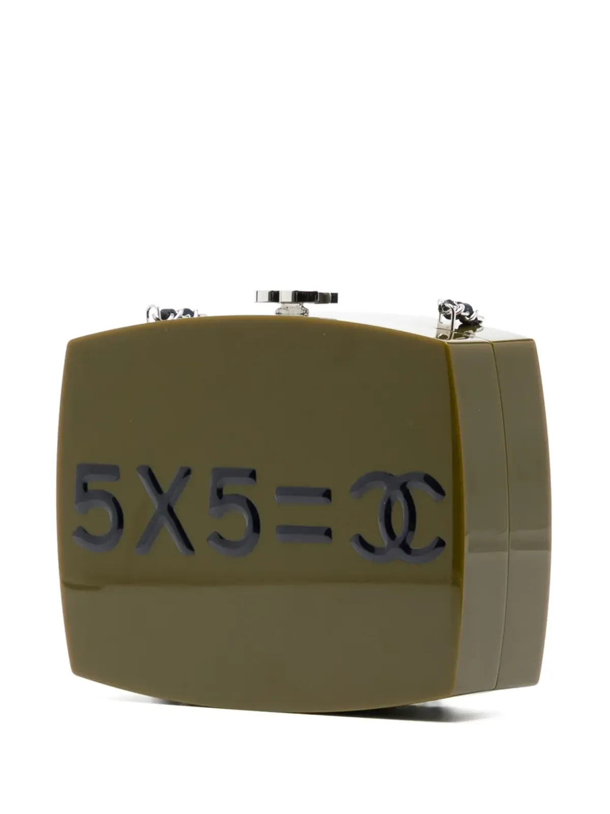 CHANEL ビンテージ Feministe Femenine クラッチバッグ - グリーン - 画像3
