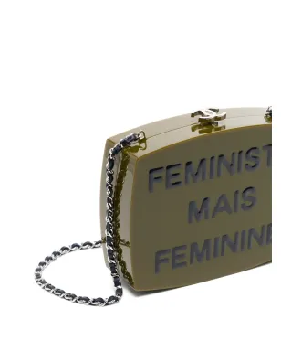 CHANEL ビンテージ Feministe Femenine クラッチバッグ - グリーン - サムネイル4