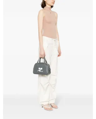 Courrèges Reedition レザー トートバッグ - グレー - サムネイル2