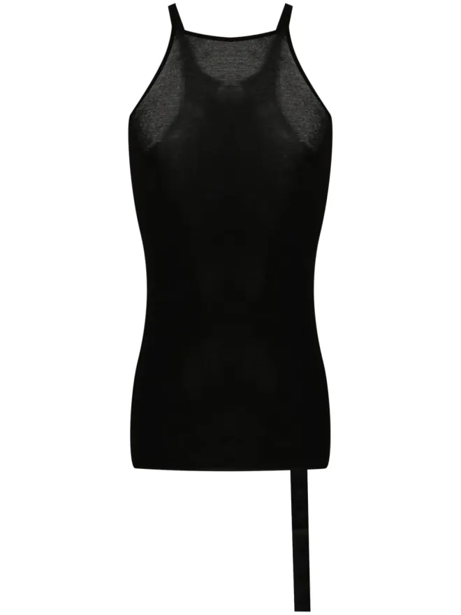 Rick Owens DRKSHDW Rick Owens DRKSHDW レーサーバック コットン タンクトップ - ブラックの商品画像