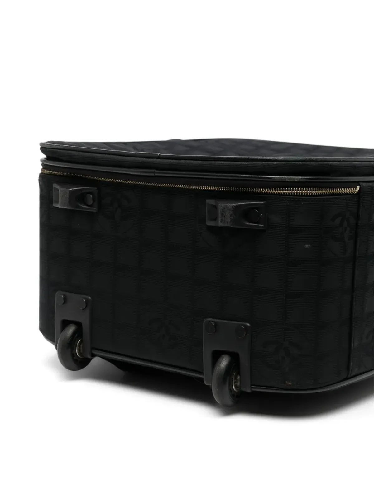 ビンテージ CHANEL チョコバー トラベルバッグ - 画像4