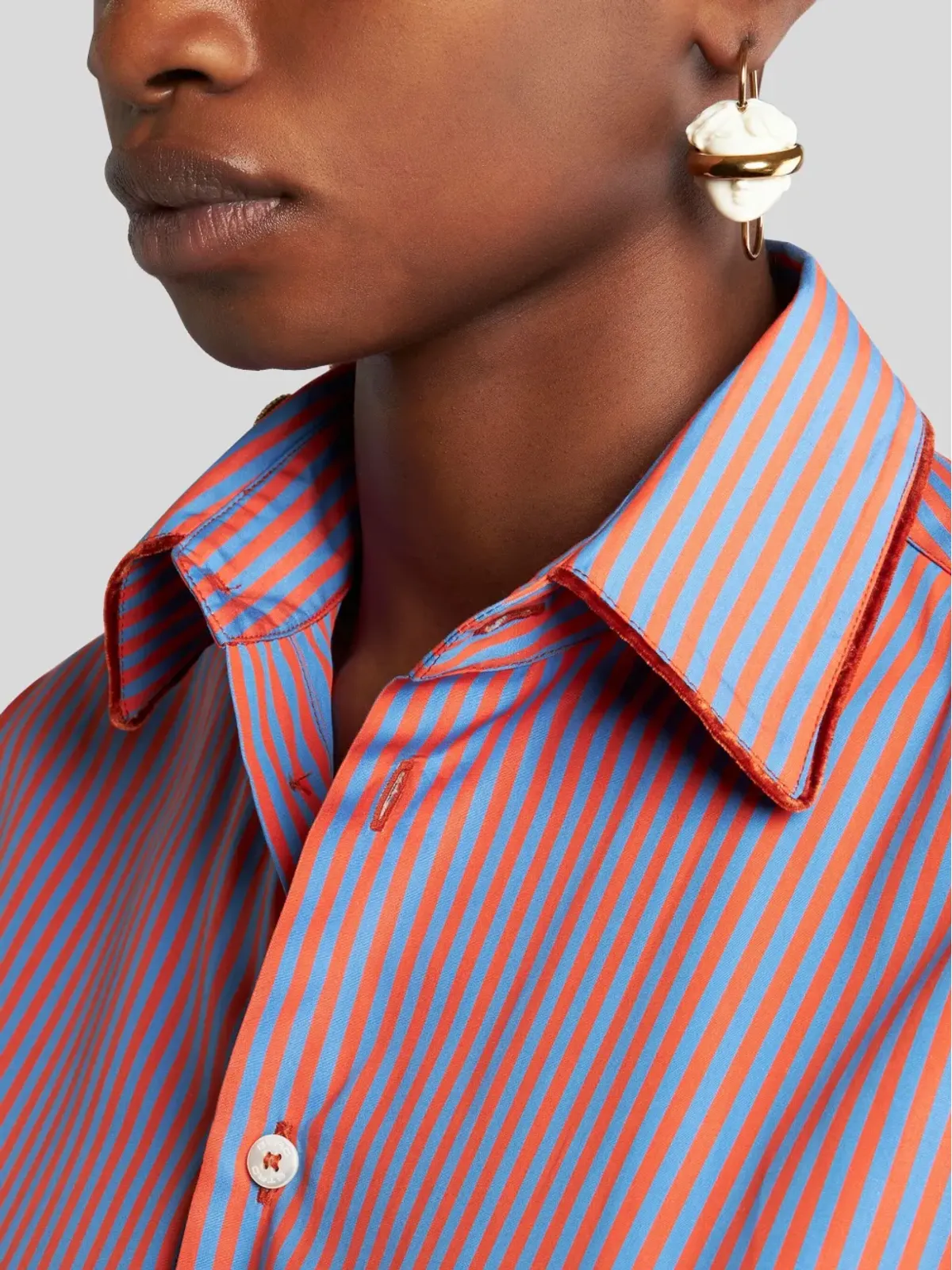 ETRO ヘッドモチーフ 片耳ピアス - 画像3