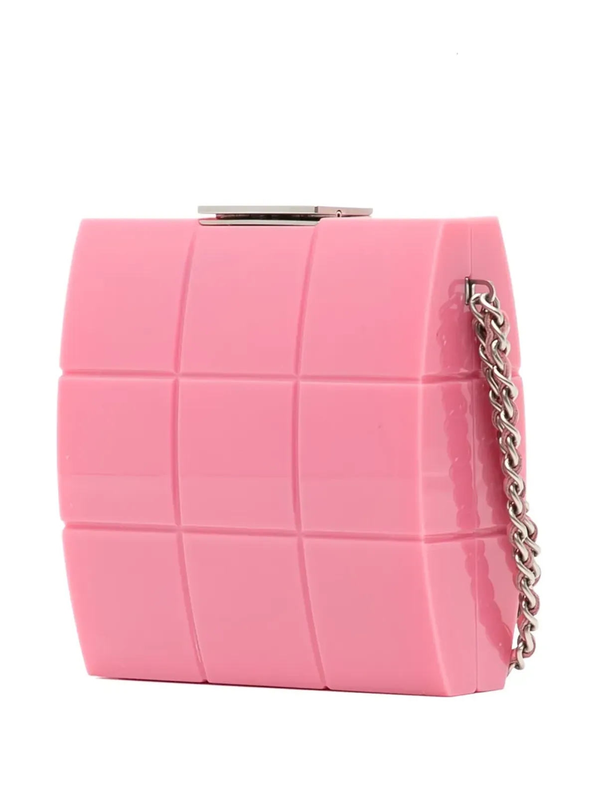 CHANEL ビンテージ Choco Bar クラッチバッグ - ピンク - 画像3
