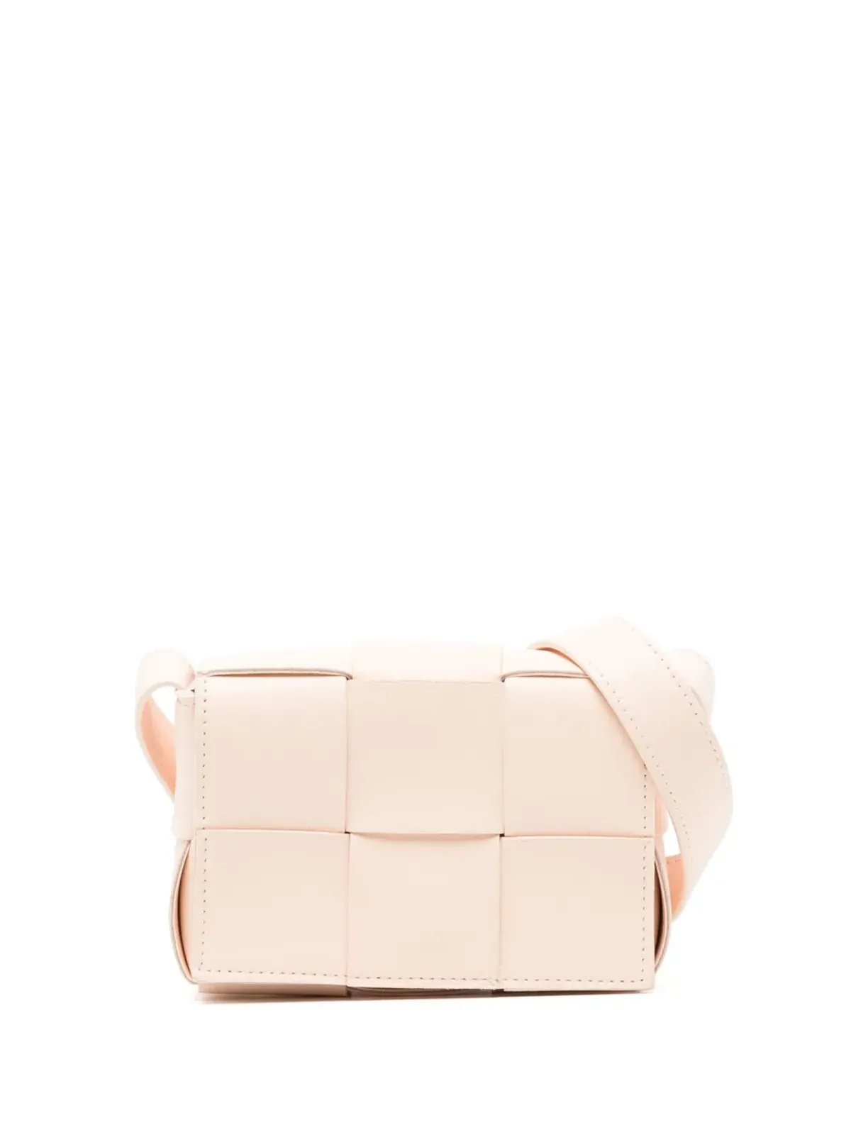 Bottega Veneta Pre-Owned Maxi Intrecciato Cassette crossbody bag - Pink - 画像1