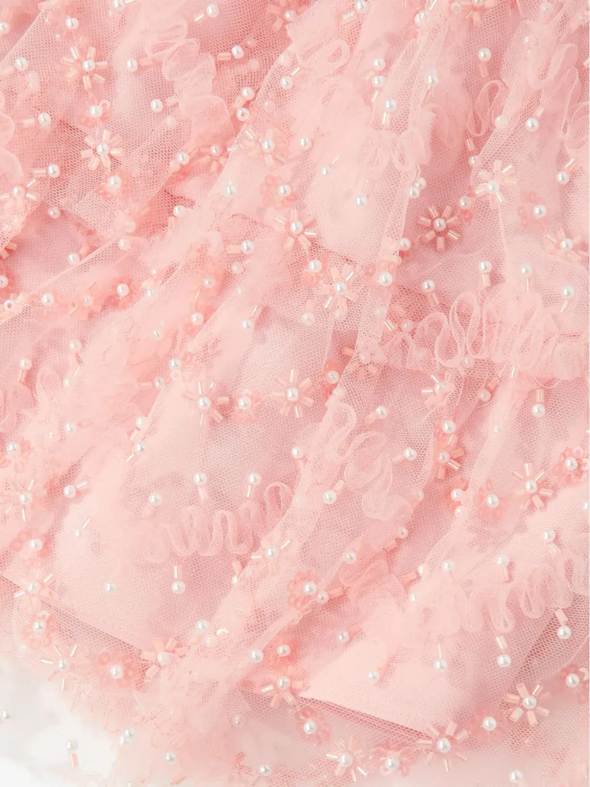 Self-Portrait Kids ティアードフリルドレス - Pink - 画像3