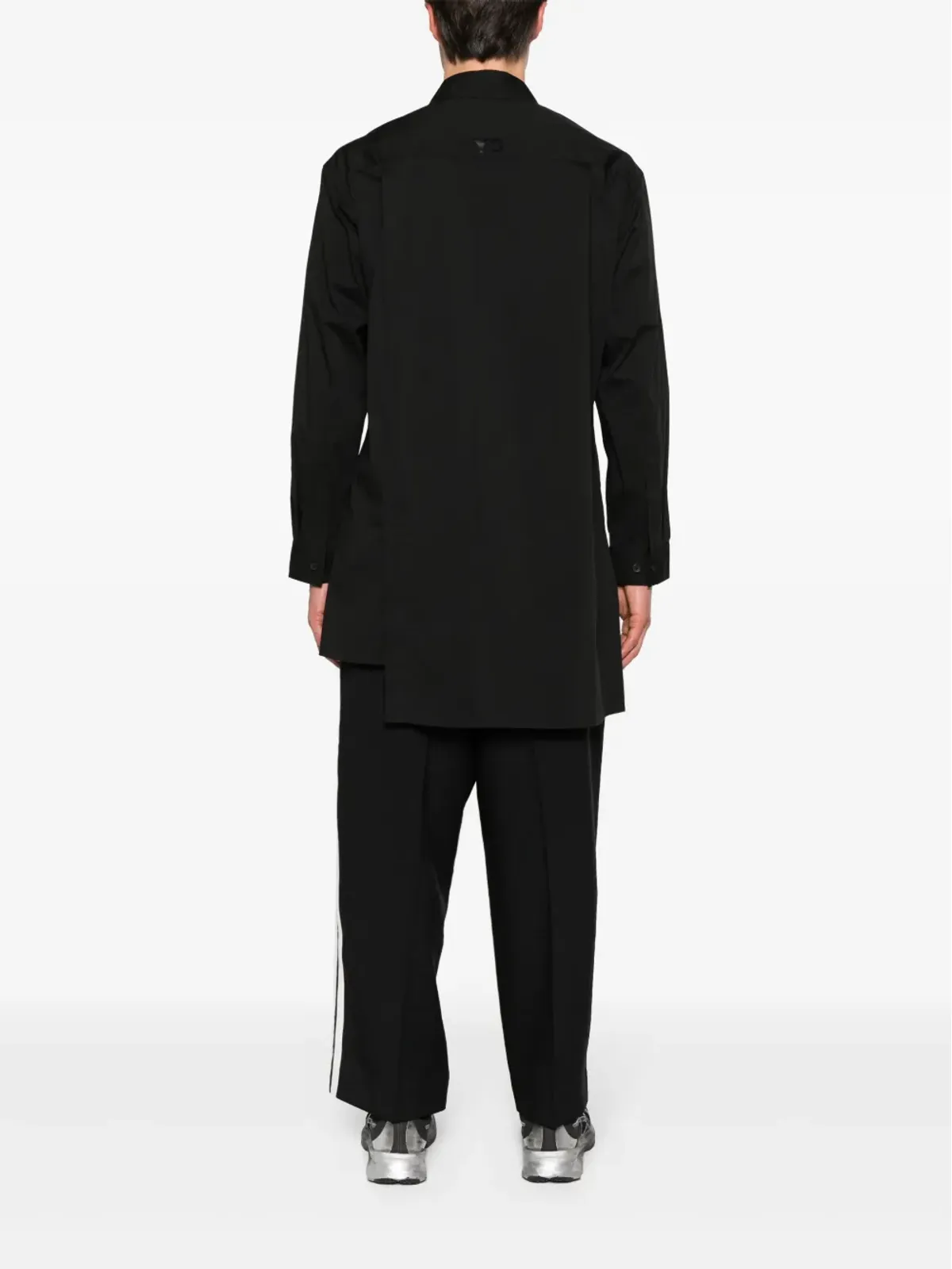 Y-3 レイヤード ポプリン シャツ - ブラック - 画像5
