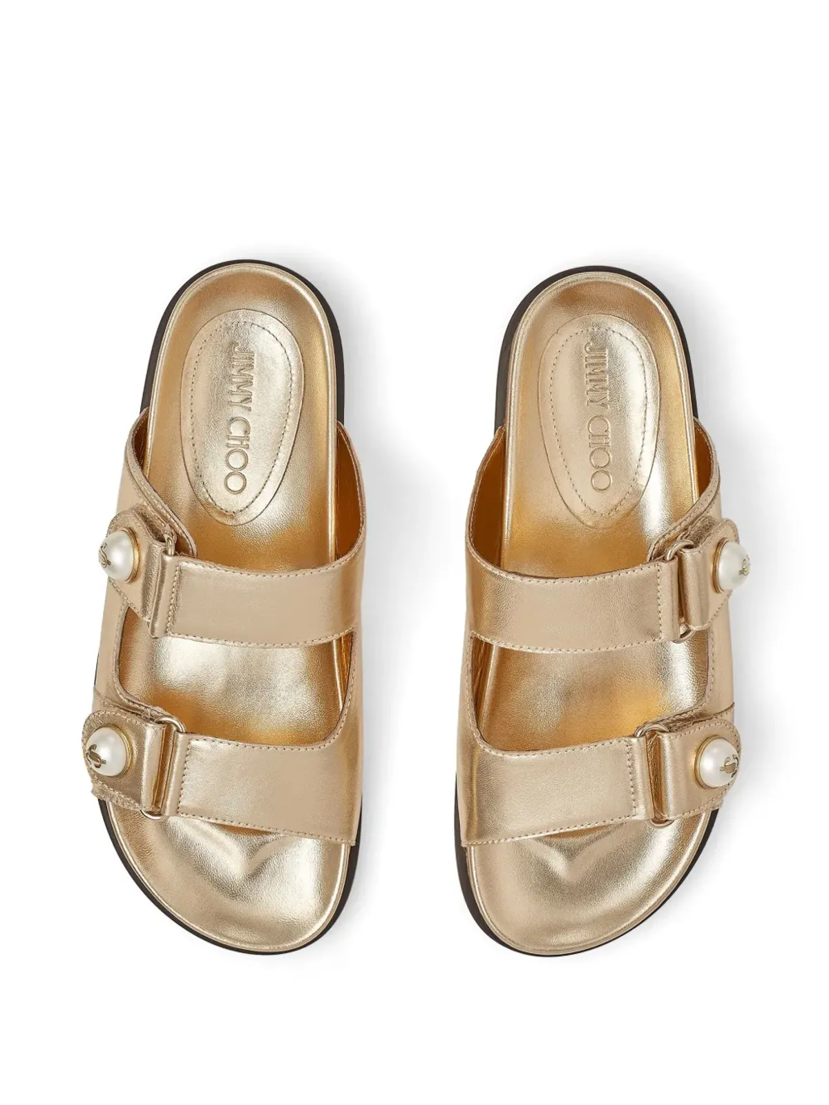 Jimmy Choo Fayence レザーサンダル - 画像4