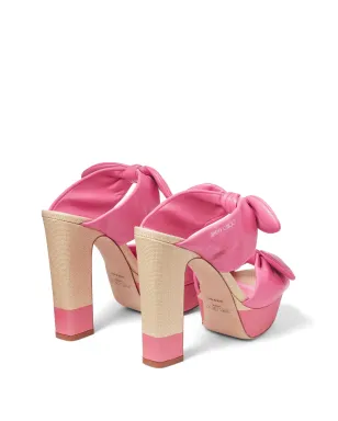 Jimmy Choo Rua 120mm プラットフォームミュール ピンク - サムネイル3