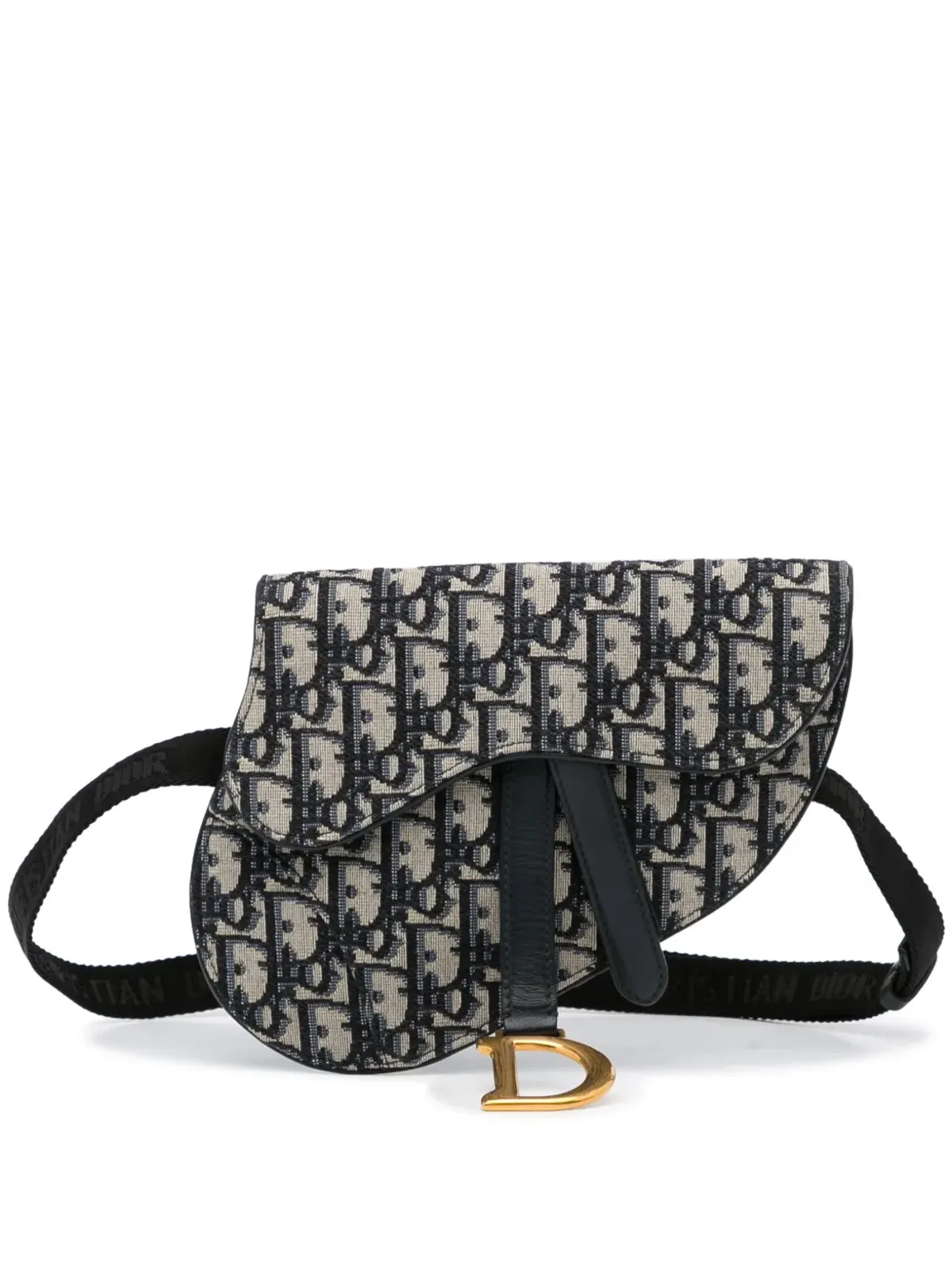 Christian Dior ビンテージ 2019年 オブリーク サドルベルトバッグ ブルー - 画像1