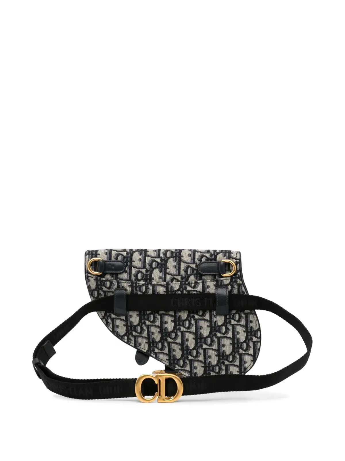 Christian Dior ビンテージ 2019年 オブリーク サドルベルトバッグ ブルー - 画像2