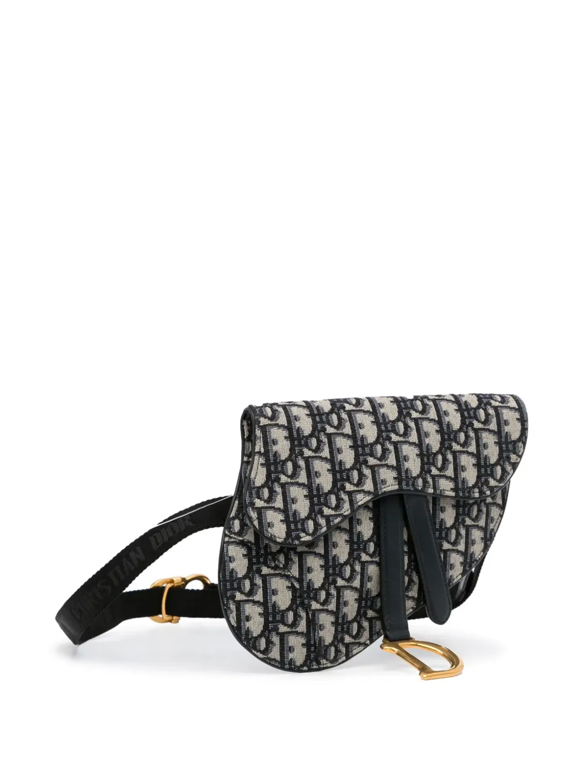 Christian Dior ビンテージ 2019年 オブリーク サドルベルトバッグ ブルー - 画像3