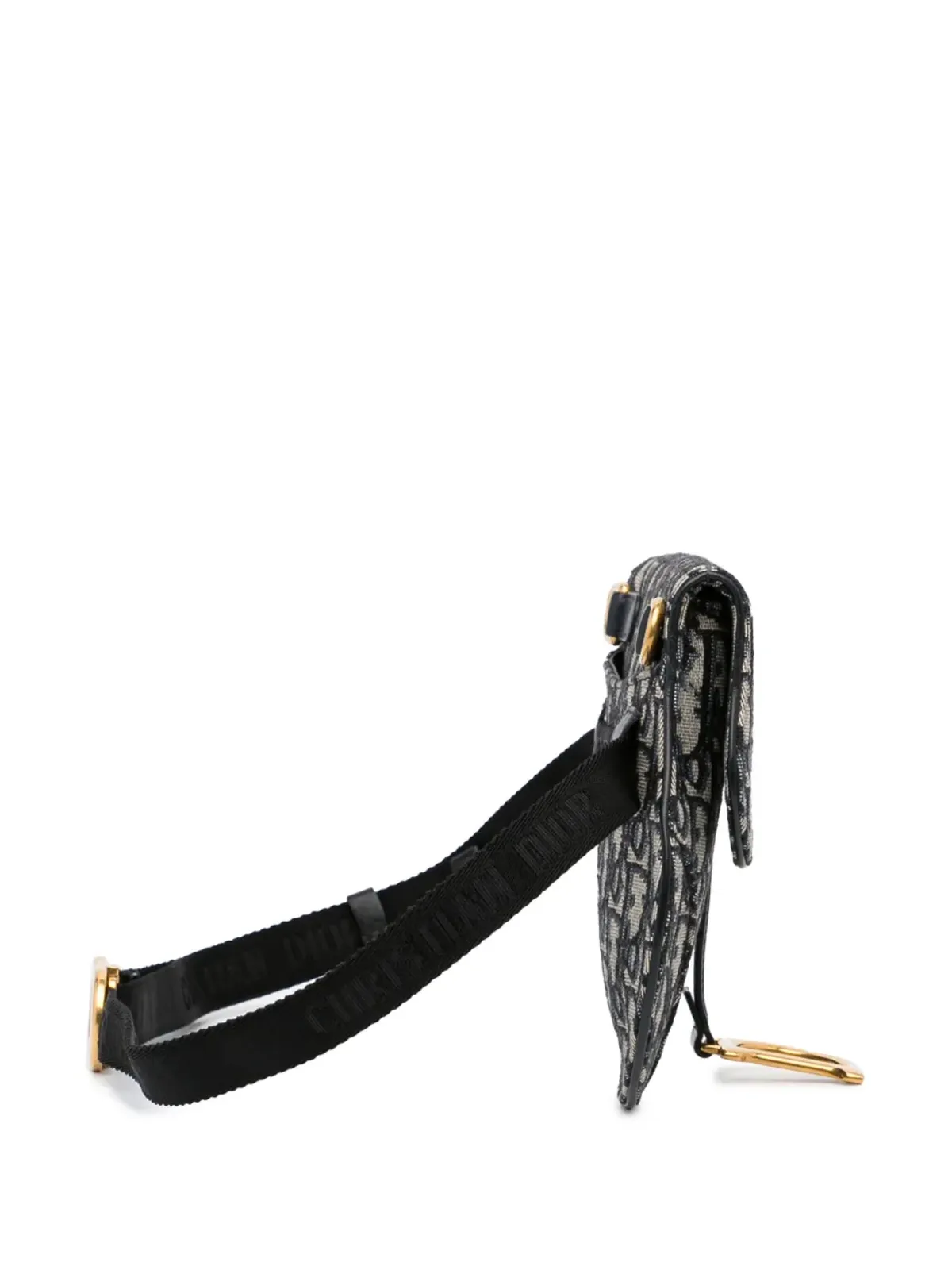 Christian Dior ビンテージ 2019年 オブリーク サドルベルトバッグ ブルー - 画像4