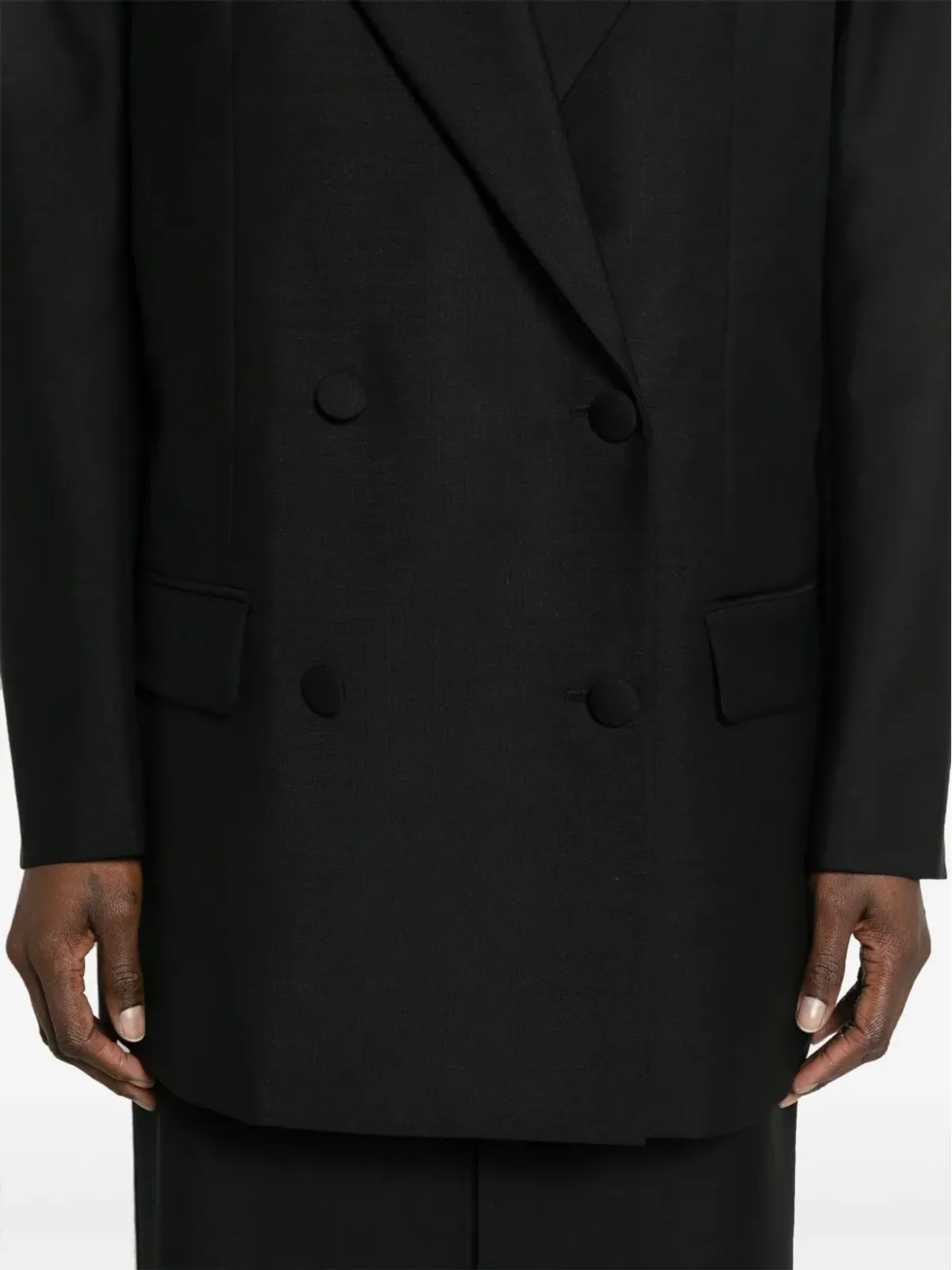 Givenchy ダブルブレスト ウールブレンド ブレザー - ブラック - 画像5