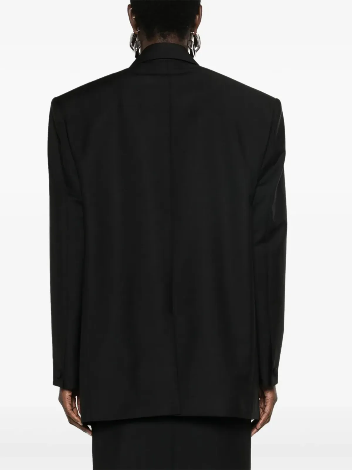 Givenchy ダブルブレスト ウールブレンド ブレザー - ブラック - 画像4