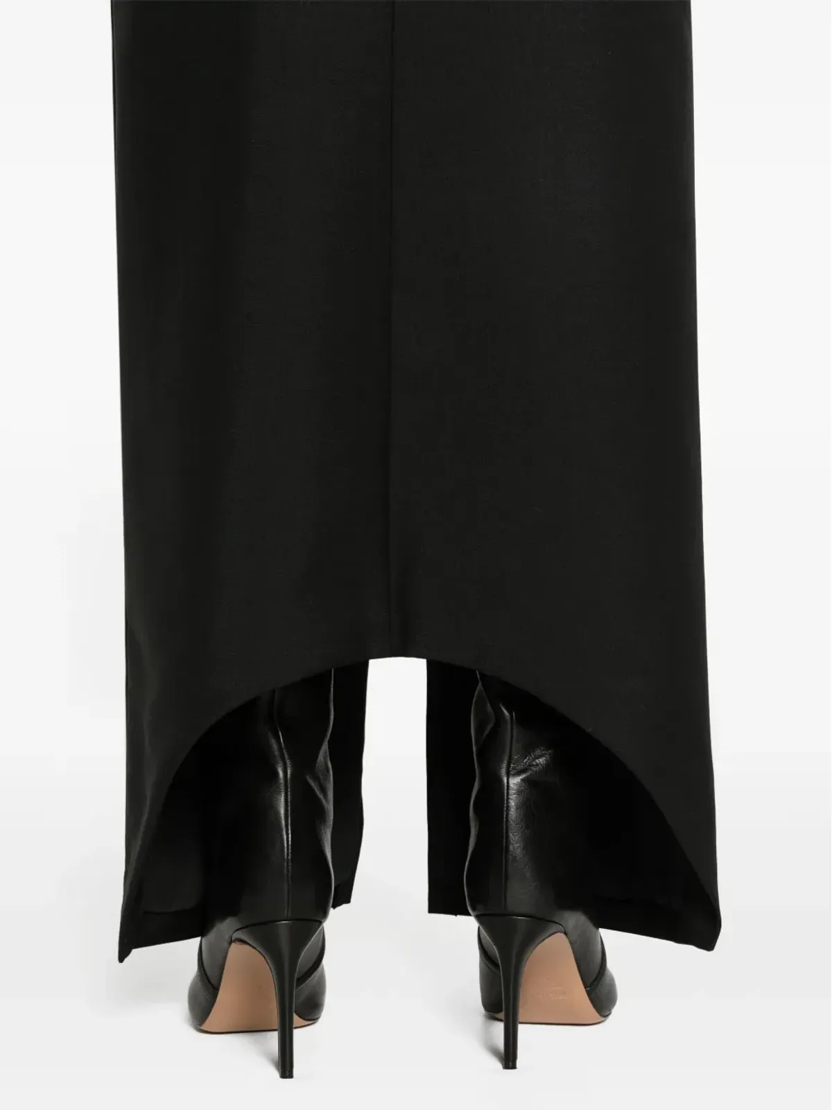 Givenchy フロントスリット ウール混紡 マキシスカート - ブラック - 画像5