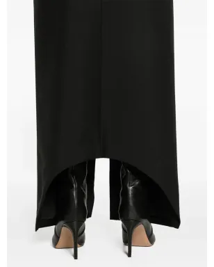 Givenchy フロントスリット ウール混紡 マキシスカート - ブラック - サムネイル5
