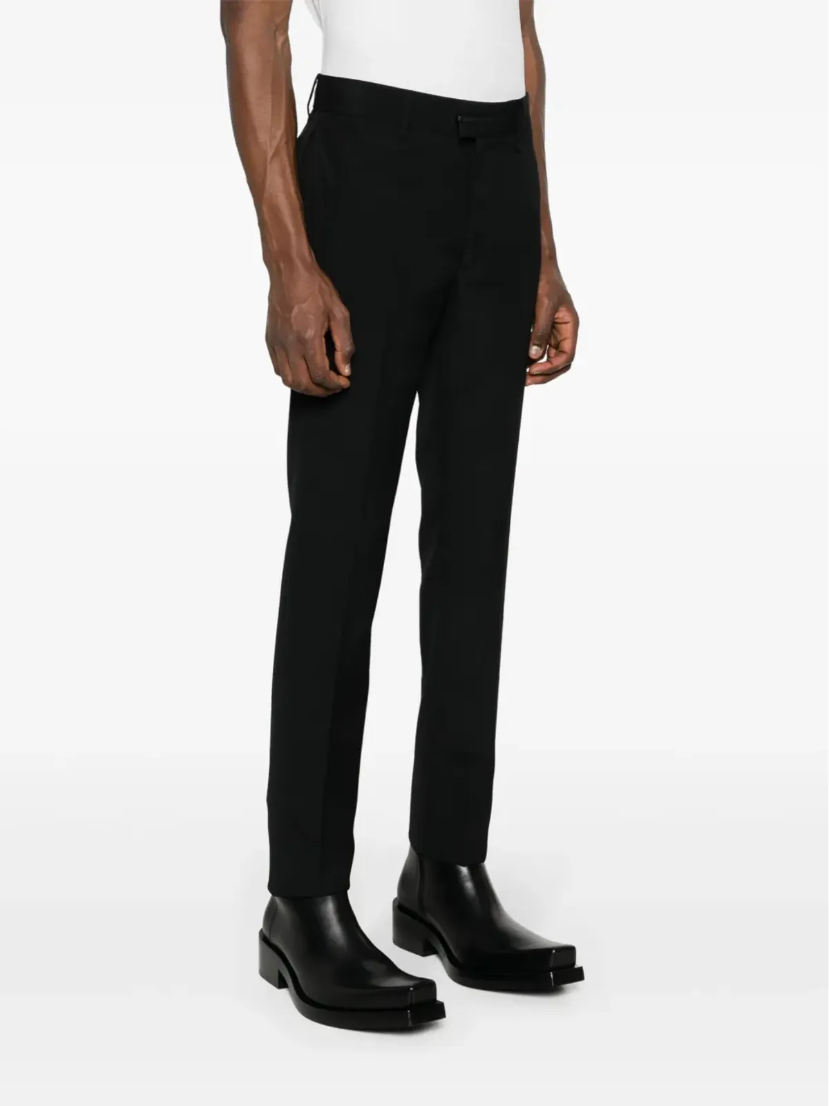 Givenchy ロゴプレート ストレートパンツ - ブラック - 画像3
