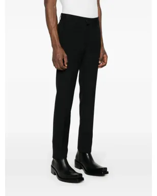 Givenchy ロゴプレート ストレートパンツ - ブラック - サムネイル3