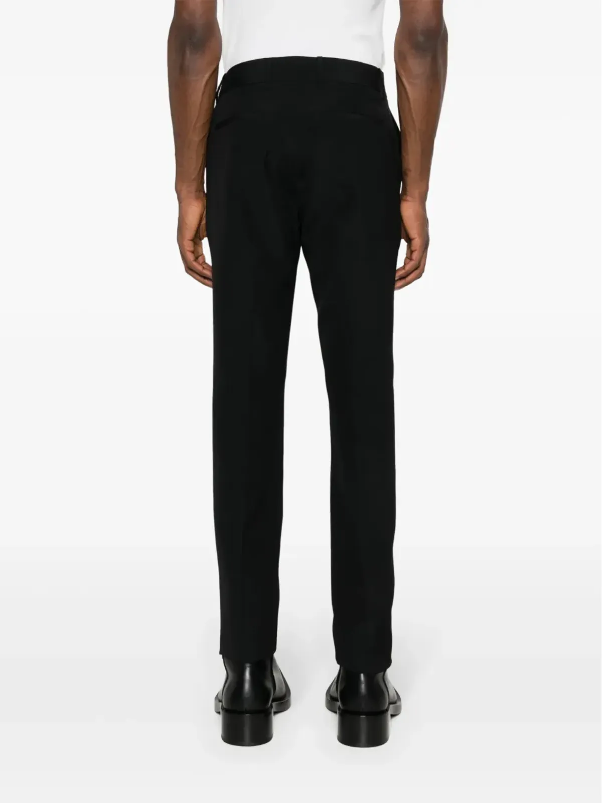 Givenchy ロゴプレート ストレートパンツ - ブラック - 画像4