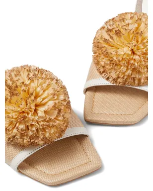 Jimmy Choo Nakoポンポンミュール - ニュートラル - サムネイル4