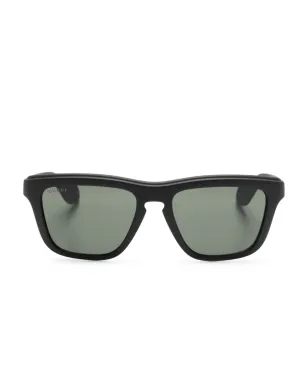 Gucci Eyewear ロゴ刻印スクエアフレームサングラス - サムネイル1