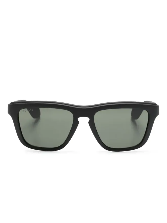 Gucci Eyewear Gucci Eyewear ロゴ刻印スクエアフレームサングラスの商品画像