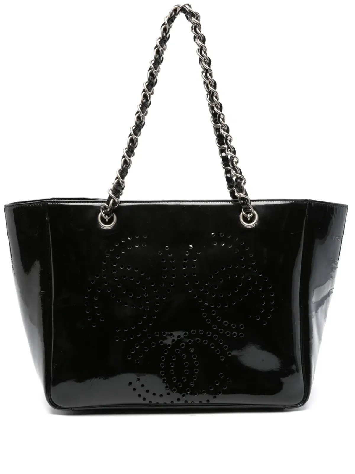 CHANEL ビンテージ 1999-2001年 レザー トートバッグ - ブラック - 画像1