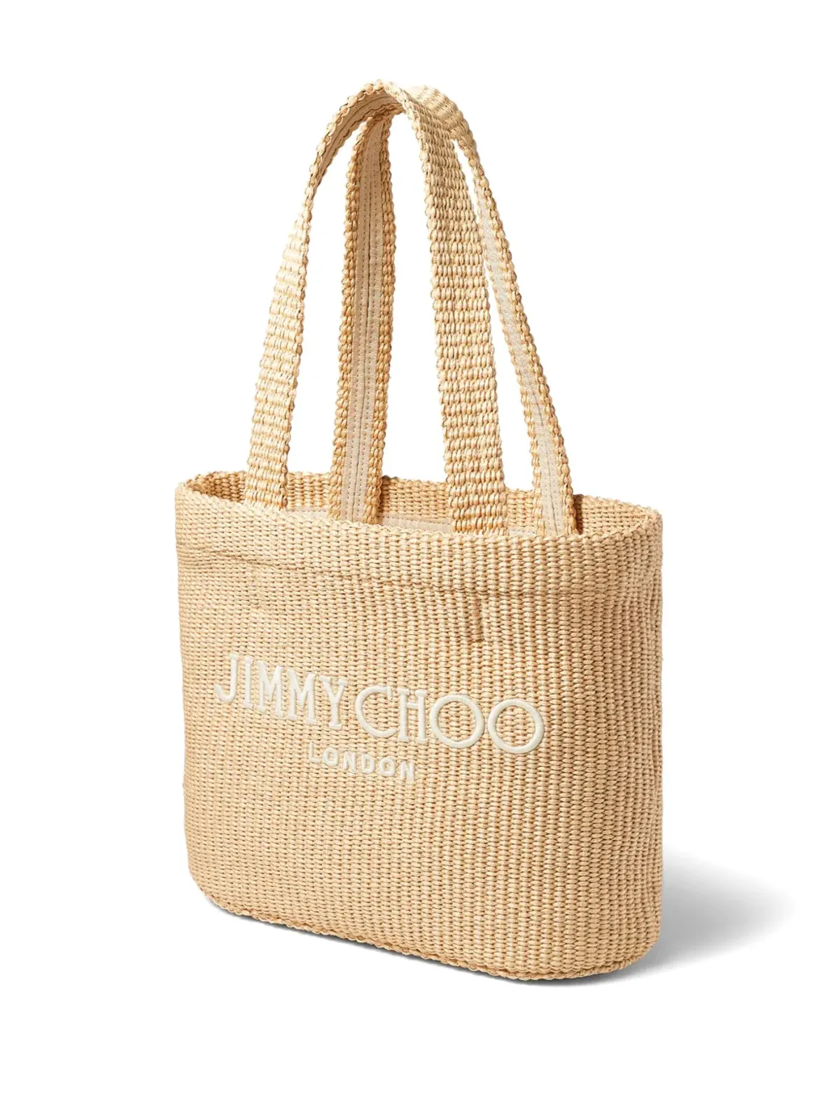 Jimmy Choo ロゴ刺繍 ビーチバッグ - ベージュ系 - 画像3