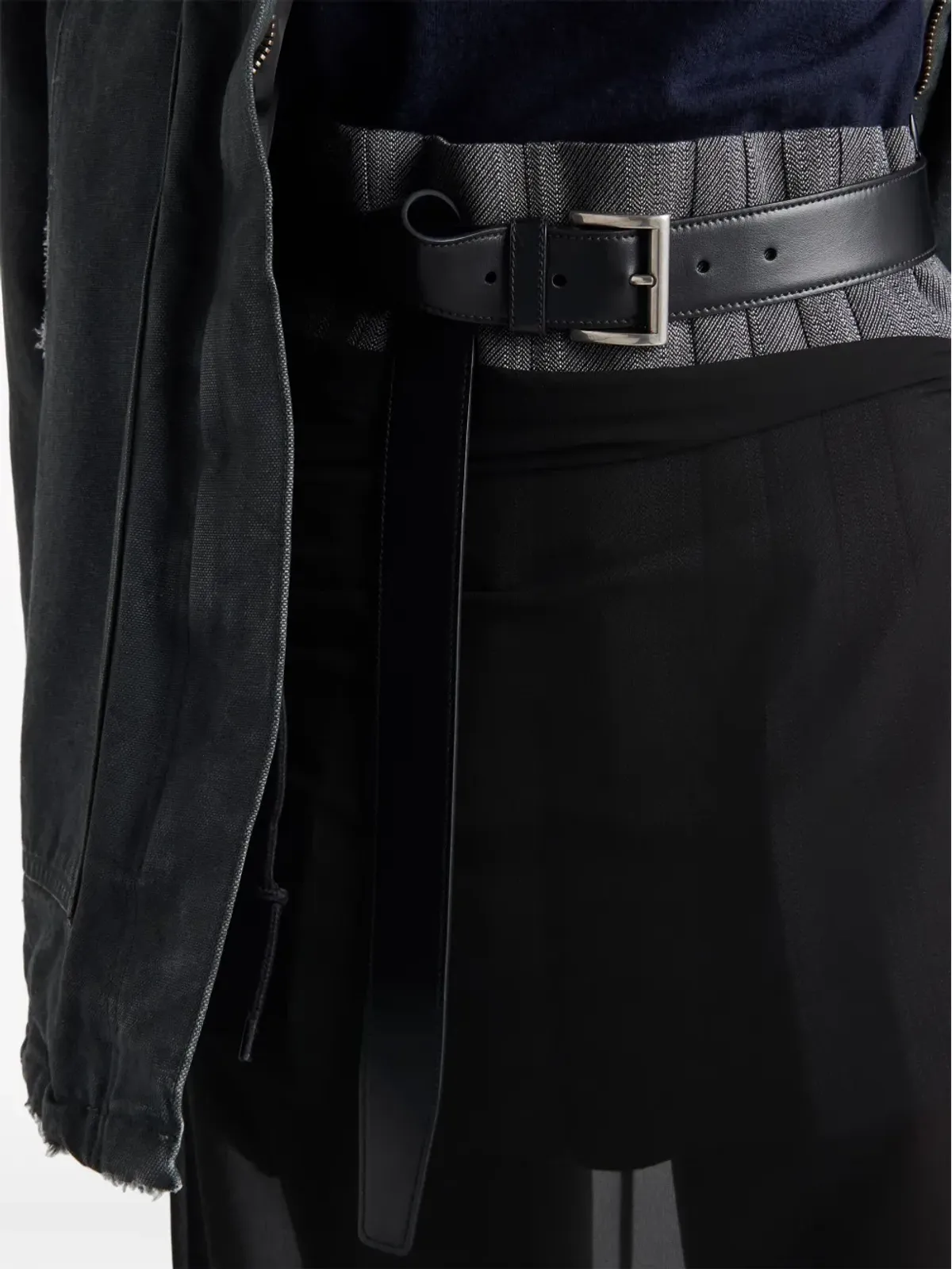 Prada セミシアー ミディ ペンシルスカート - 画像4