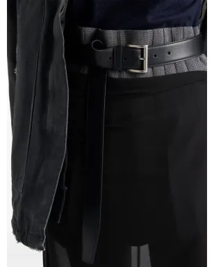 Prada セミシアー ミディ ペンシルスカート - サムネイル4