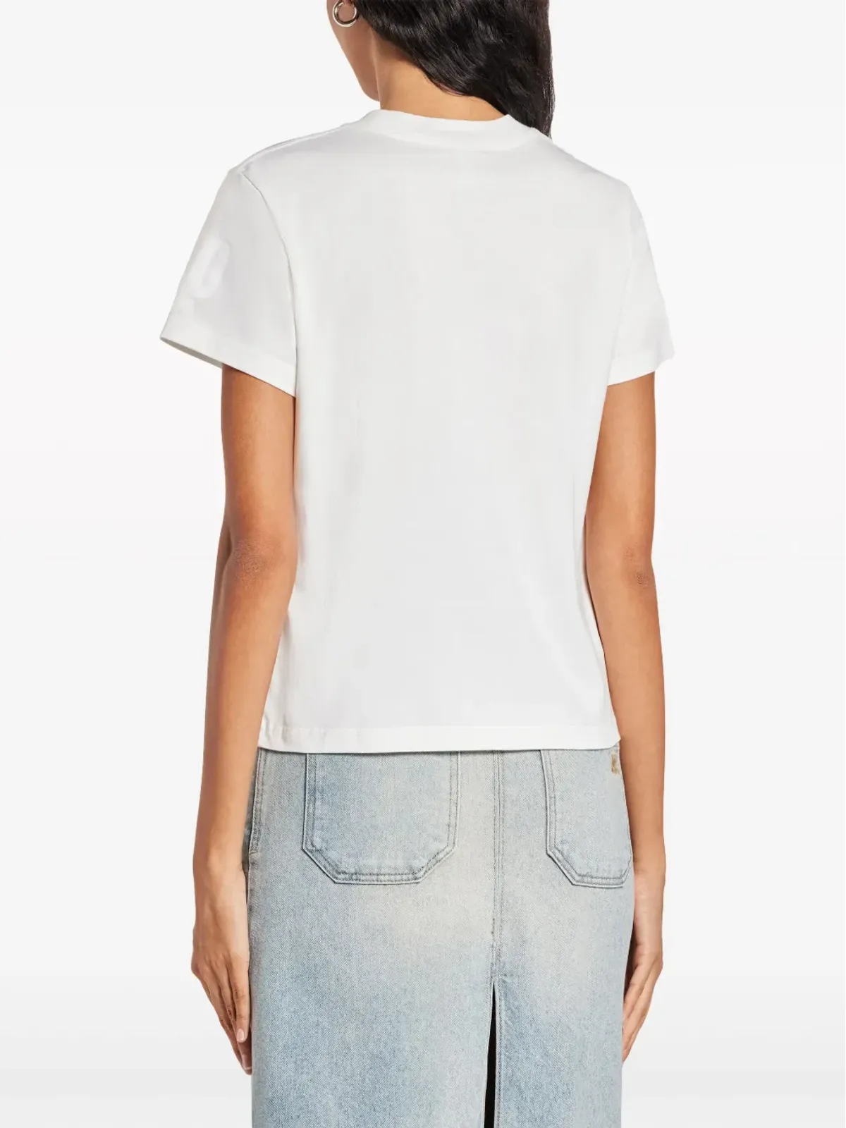 Courrèges ACストレート コットンTシャツ - ホワイト - 画像4